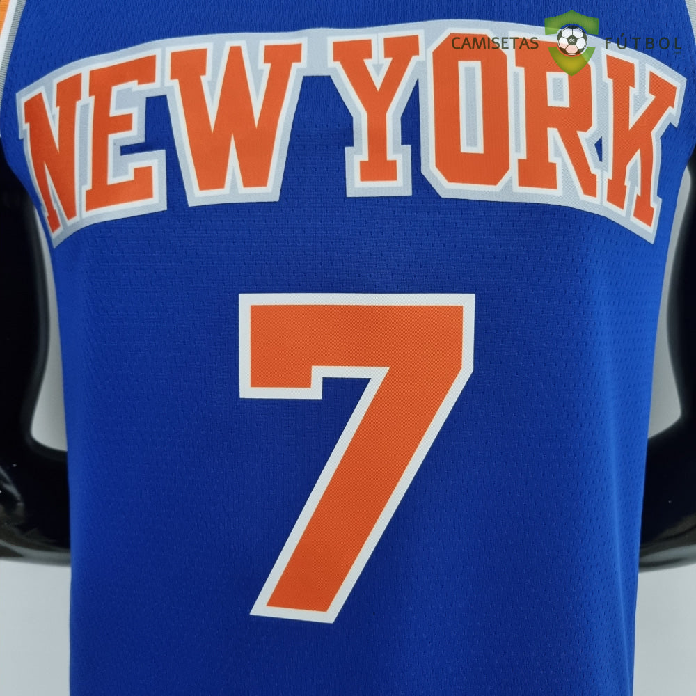 Camiseta New York Knicks 21-22 - Carmelo Anthony 7 Azul Naranja Nba