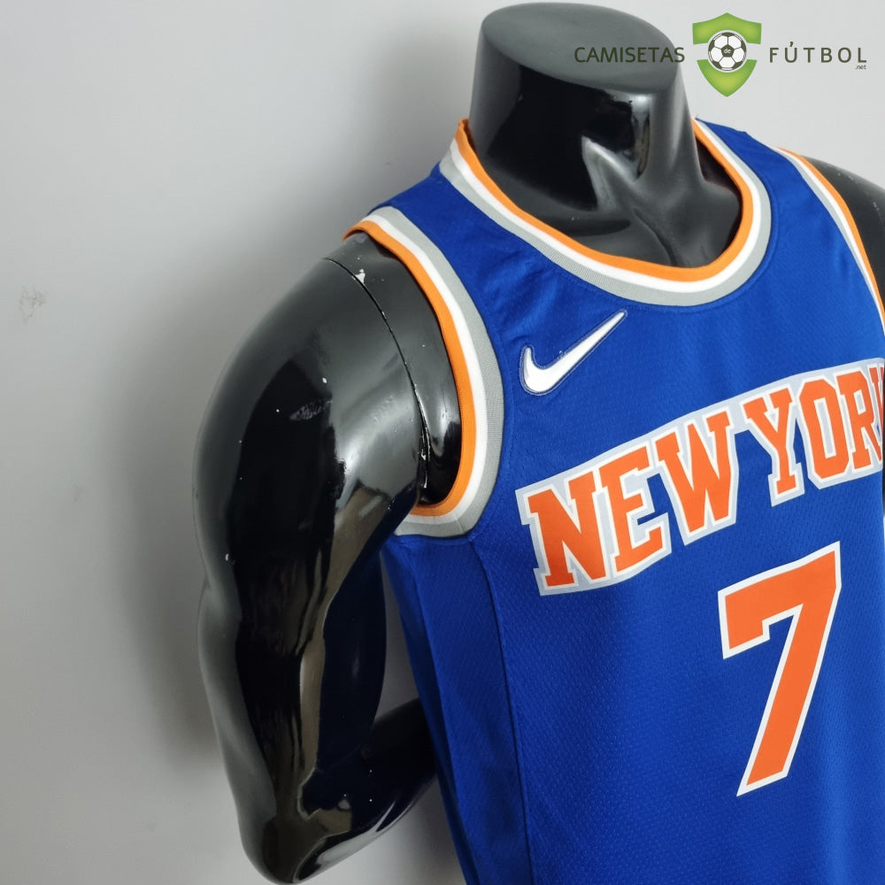 Camiseta New York Knicks 21-22 - Carmelo Anthony 7 Azul Naranja Nba