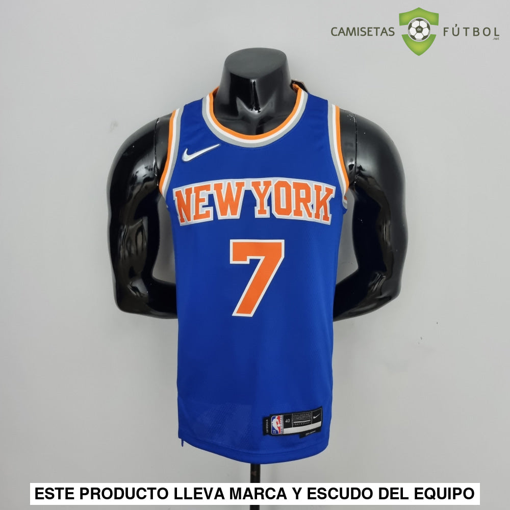 Camiseta New York Knicks 21-22 - Carmelo Anthony 7 Azul Naranja Nba