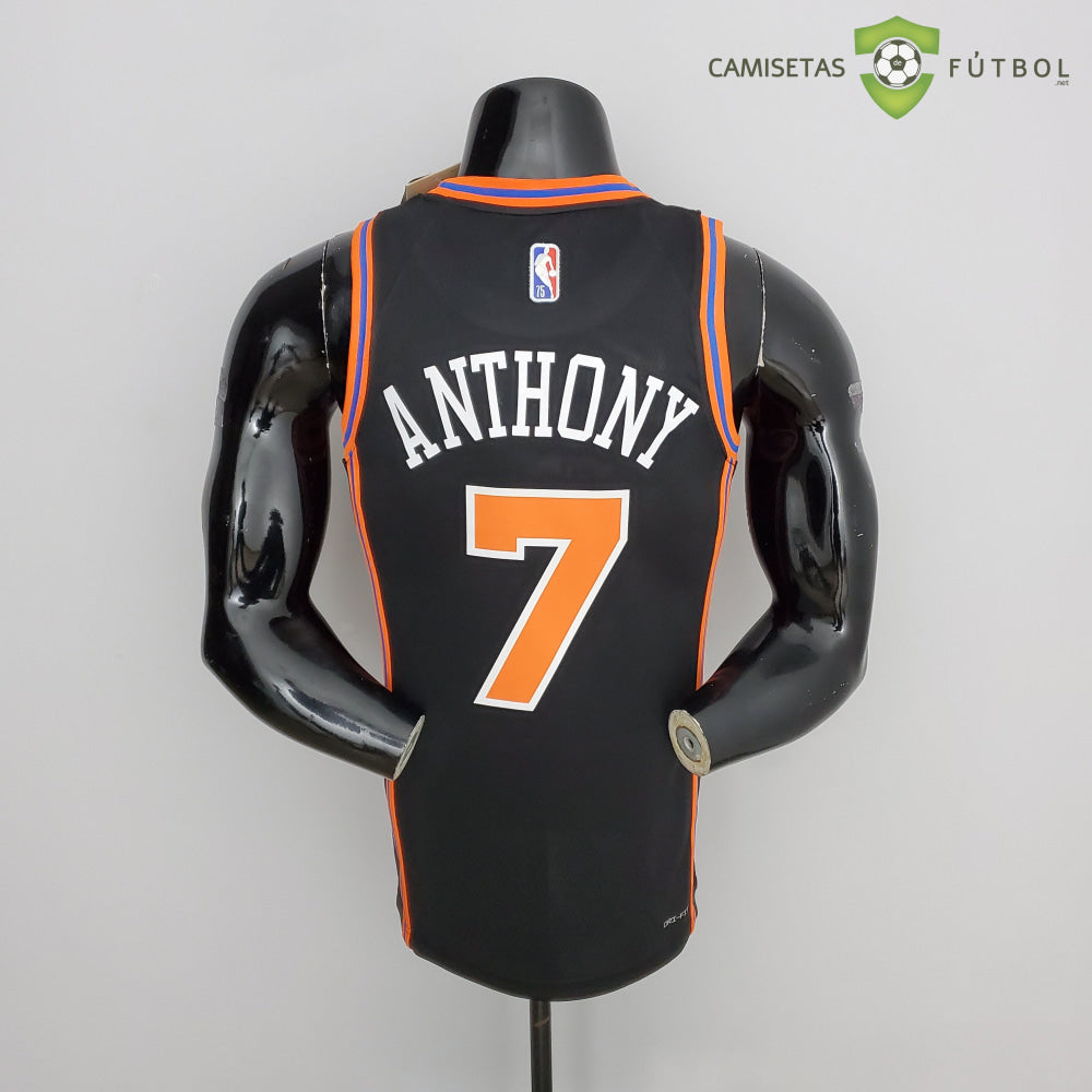 Camiseta New York Knicks 21-22 - Carmelo Anthony 7 Negro Nba