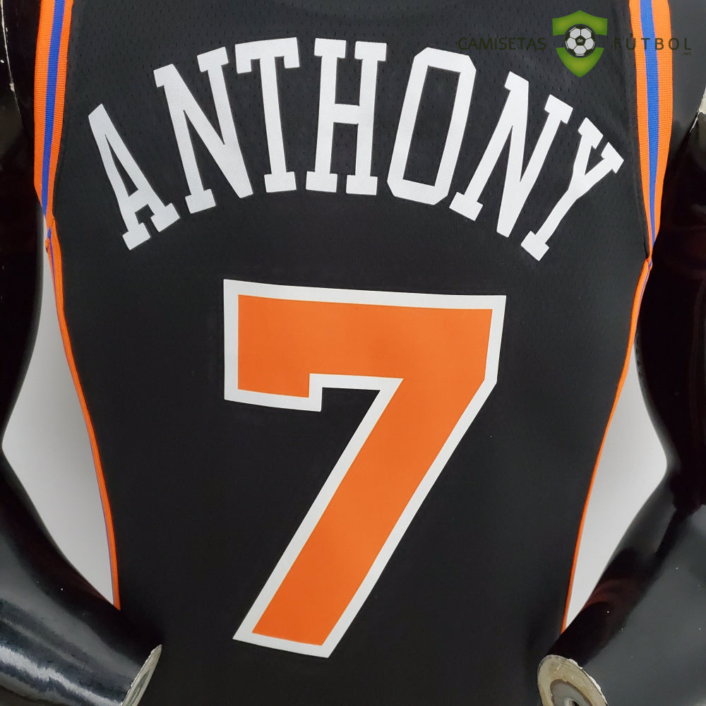 Camiseta New York Knicks 21-22 - Carmelo Anthony 7 Negro Nba