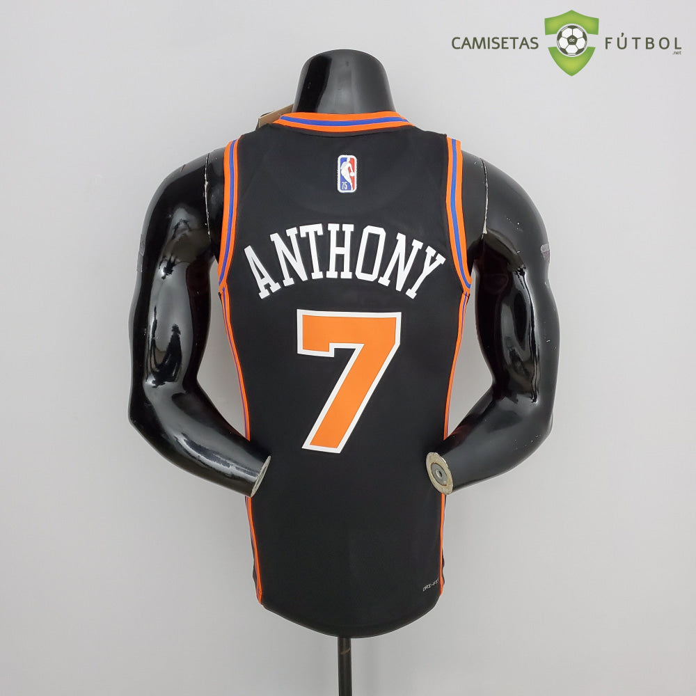 Camiseta New York Knicks 21-22 - Carmelo Anthony 7 Negro Nba