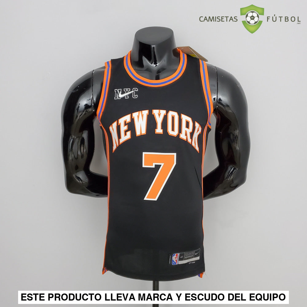 Camiseta New York Knicks 21-22 - Carmelo Anthony 7 Negro Nba