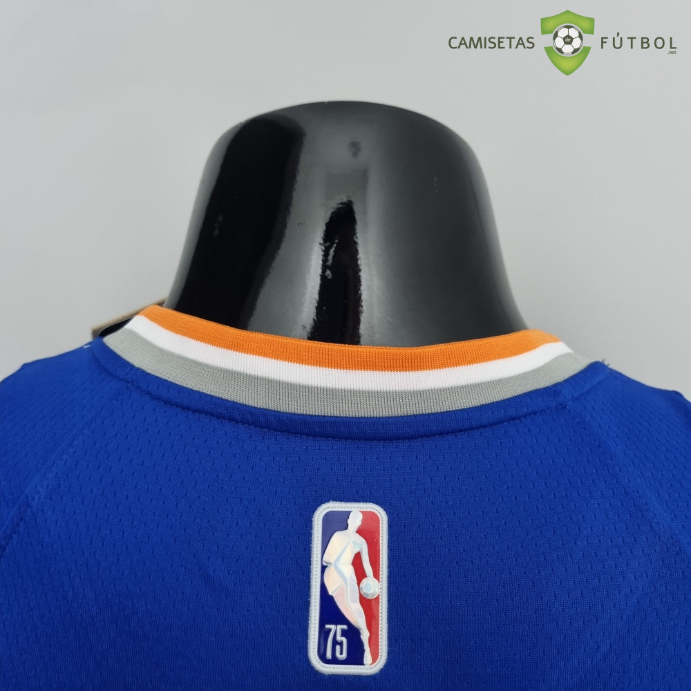 Camiseta New York Knicks 21-22 - Derrick Rose 4 Azul Naranja Nba