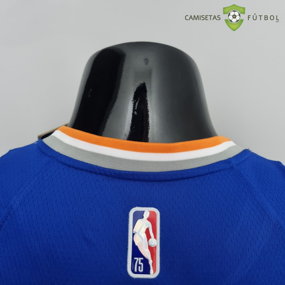 Camiseta New York Knicks 21-22 - Derrick Rose 4 Azul Naranja Nba
