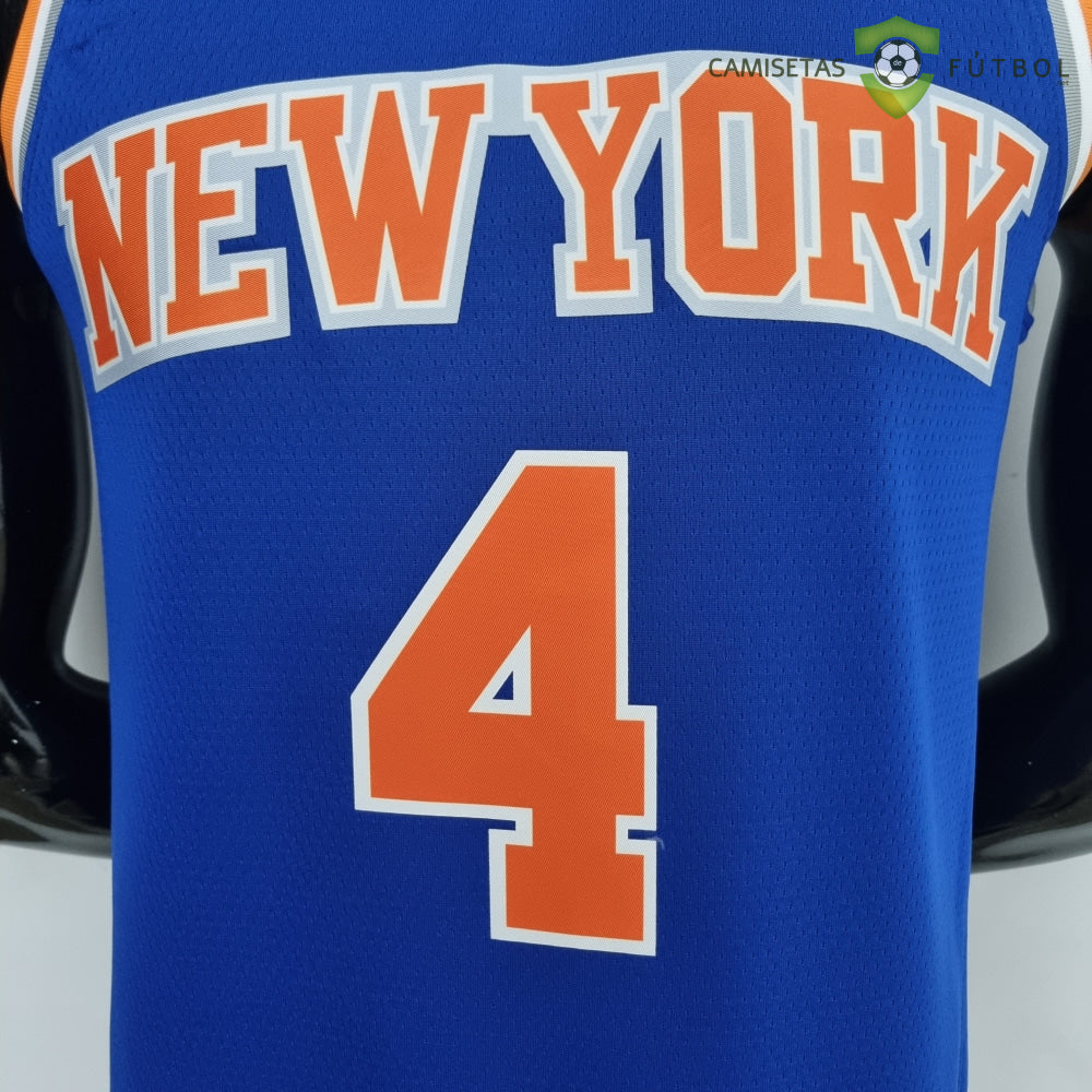 Camiseta New York Knicks 21-22 - Derrick Rose 4 Azul Naranja Nba