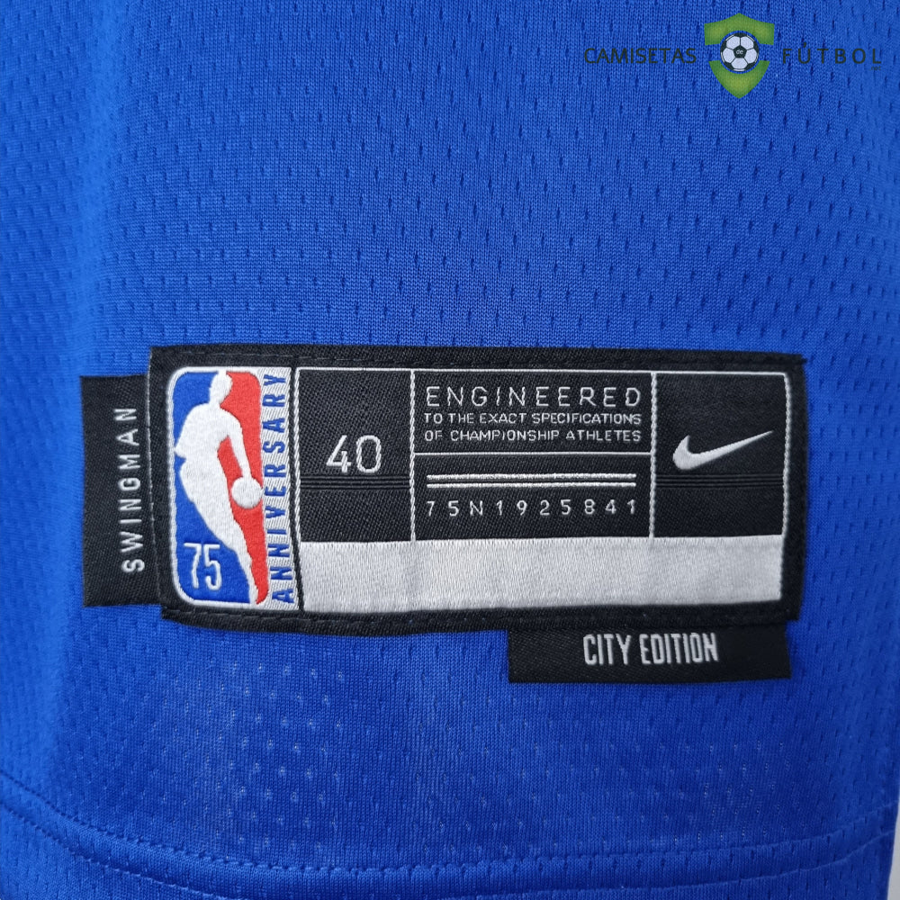 Camiseta New York Knicks 21-22 - Derrick Rose 4 Azul Naranja Nba