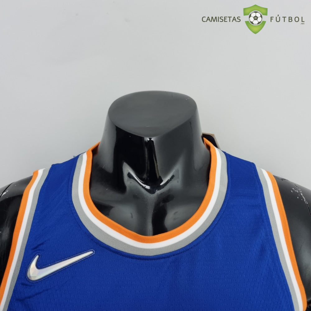 Camiseta New York Knicks 21-22 - Derrick Rose 4 Azul Naranja Nba