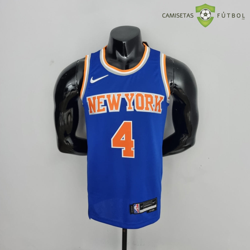 Camiseta New York Knicks 21-22 - Derrick Rose 4 Azul Naranja Nba
