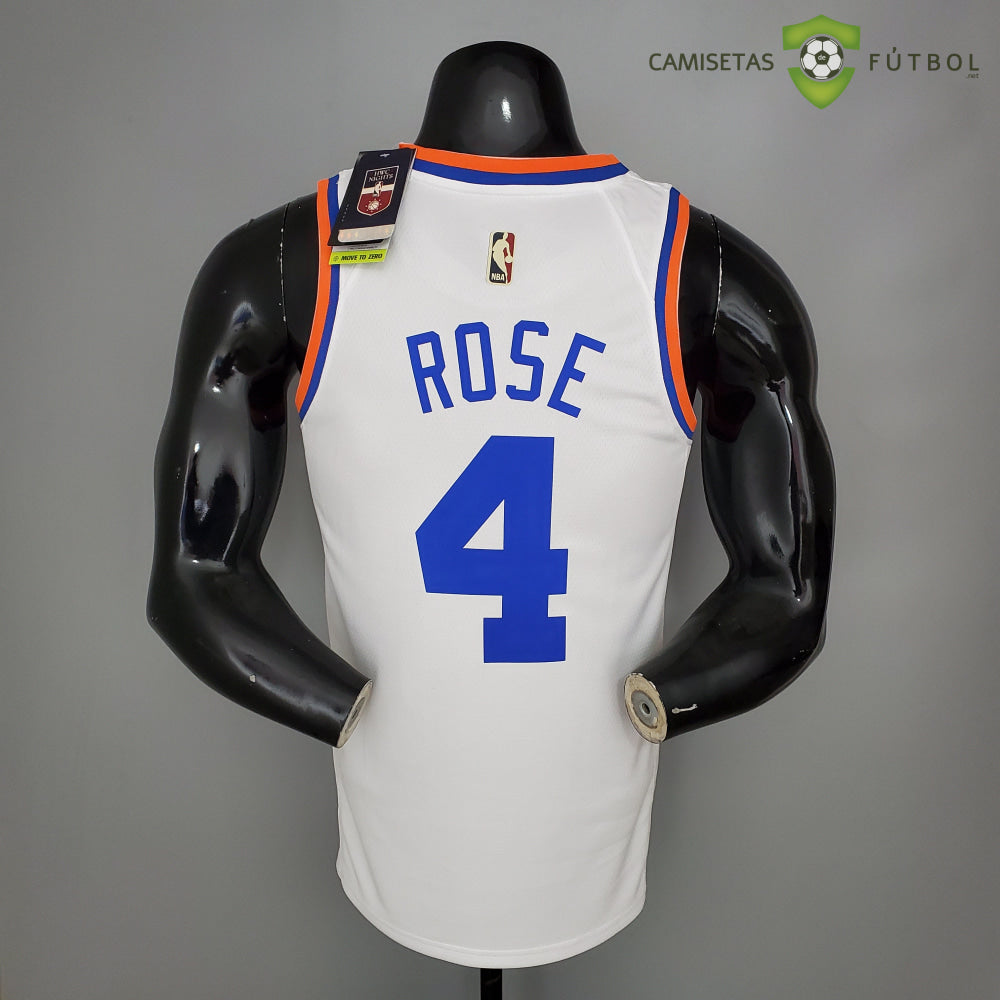 Camiseta New York Knicks 21-22 - Derrick Rose 4 Blanco Nba