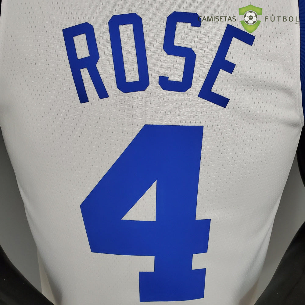 Camiseta New York Knicks 21-22 - Derrick Rose 4 Blanco Nba