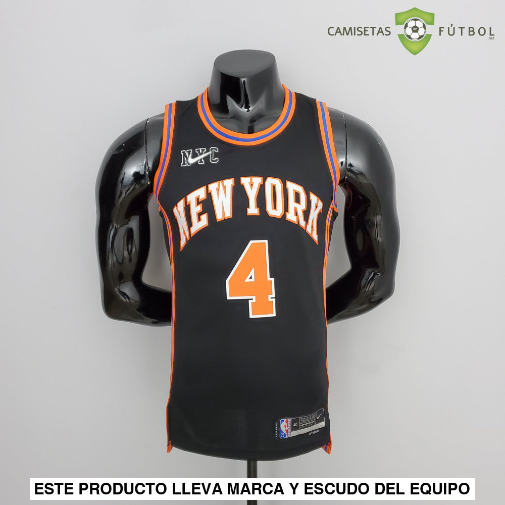 Camiseta New York Knicks 21-22 - Derrick Rose 4 Negro Nba