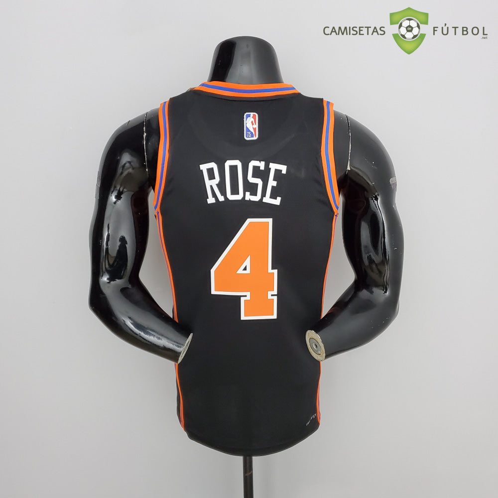 Camiseta New York Knicks 21-22 - Derrick Rose 4 Negro Nba