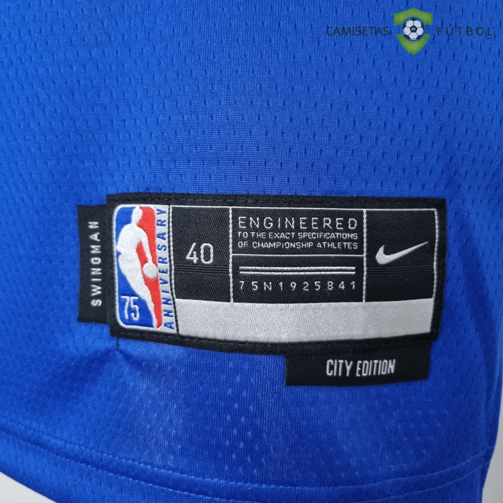 Camiseta New York Knicks 21-22 - Julius Randle 30 Azul Naranja Nba