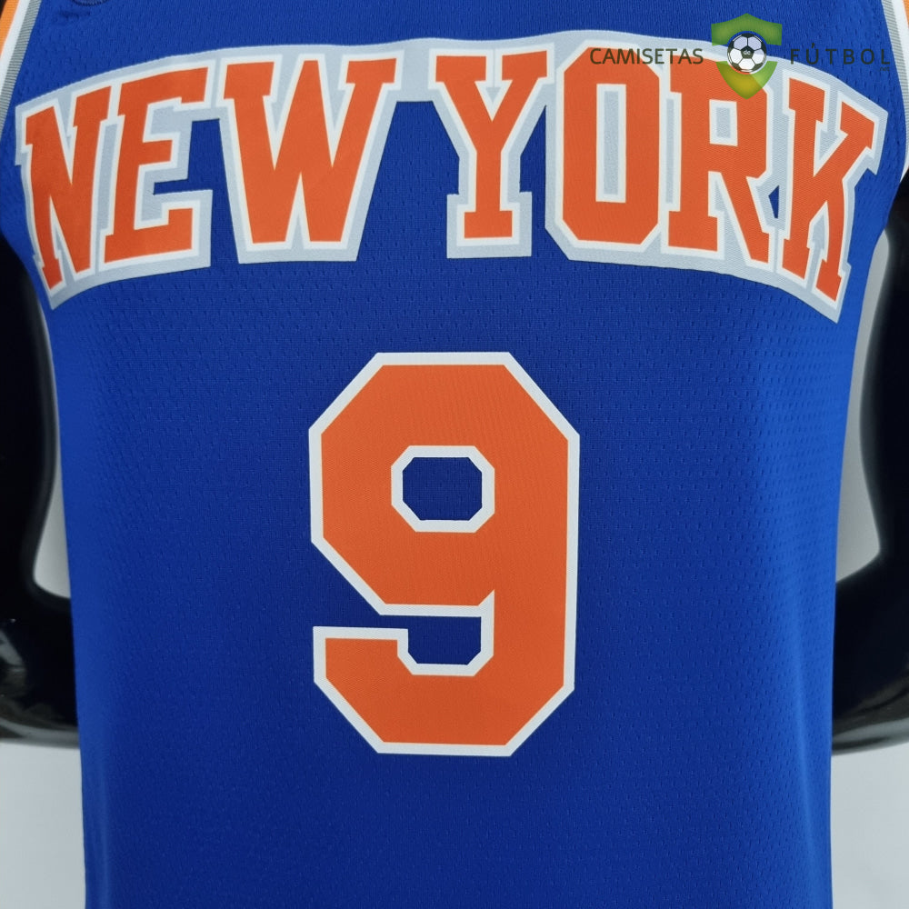 Camiseta New York Knicks 21-22 - Rj Barrett 9 Azul Naranja Nba