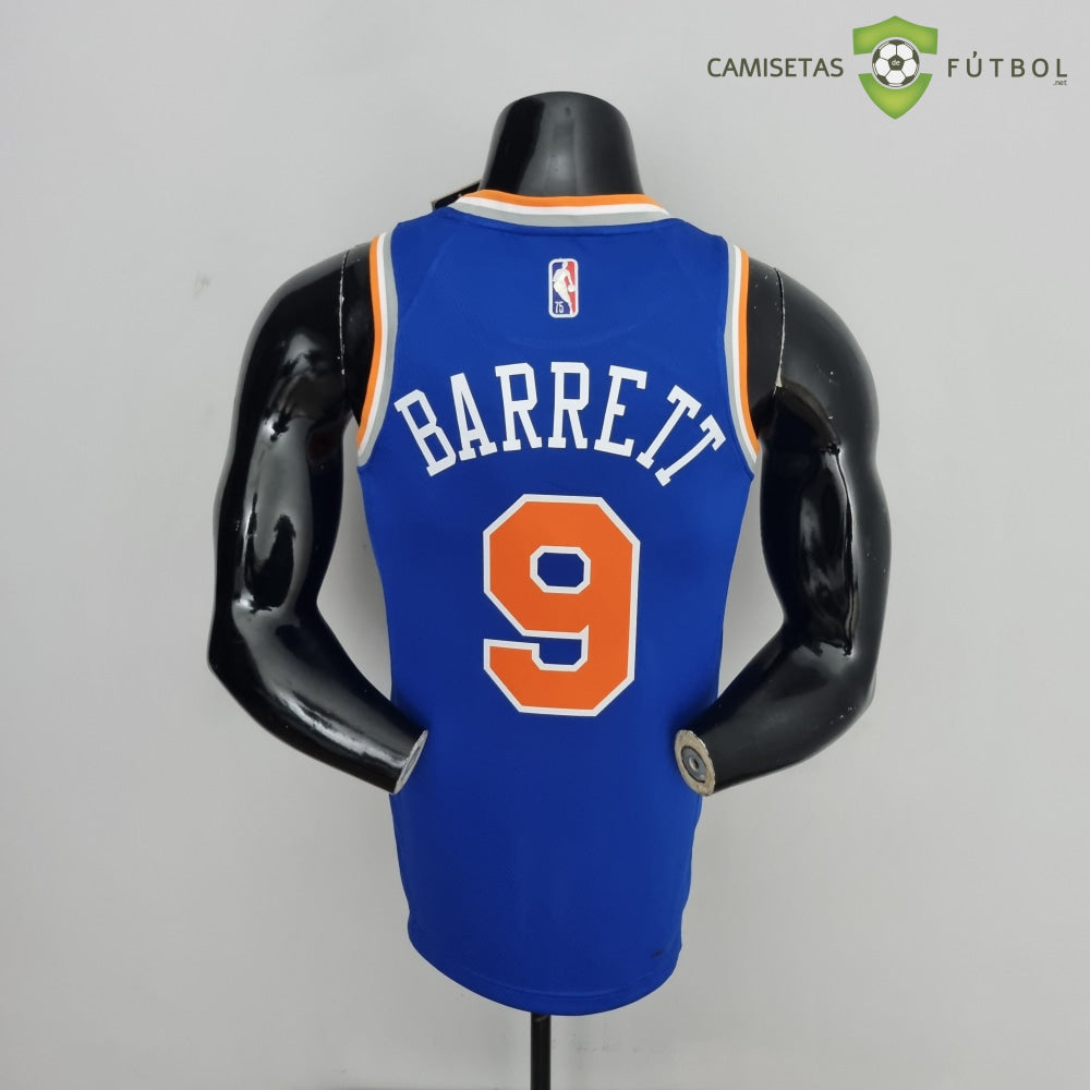 Camiseta New York Knicks 21-22 - Rj Barrett 9 Azul Naranja Nba