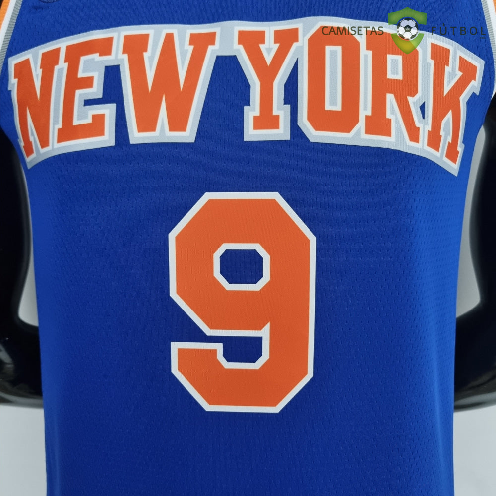 Camiseta New York Knicks 21-22 - Rj Barrett 9 Azul Naranja Nba