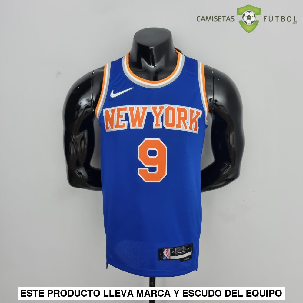 Camiseta New York Knicks 21-22 - Rj Barrett 9 Azul Naranja Nba