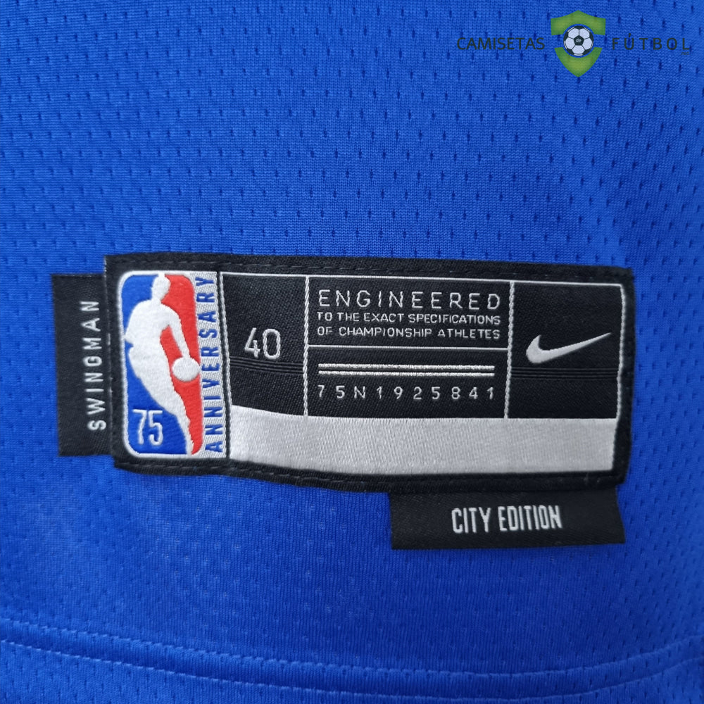 Camiseta New York Knicks 21-22 - Rj Barrett 9 Azul Naranja Nba