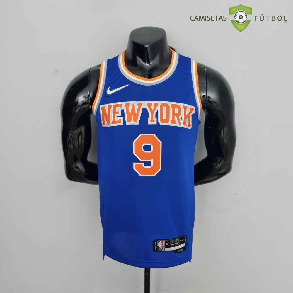 Camiseta New York Knicks 21-22 - Rj Barrett 9 Azul Naranja Nba