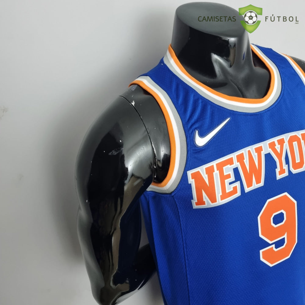 Camiseta New York Knicks 21-22 - Rj Barrett 9 Azul Naranja Nba