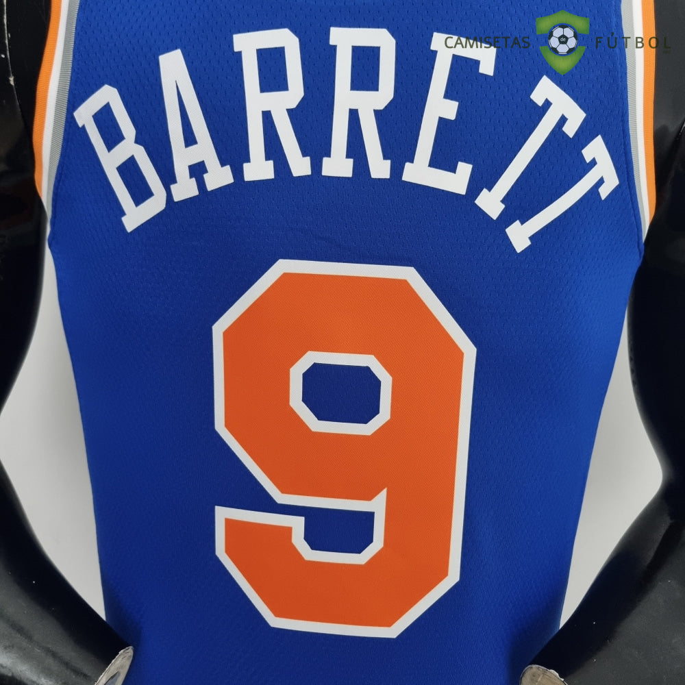 Camiseta New York Knicks 21-22 - Rj Barrett 9 Azul Naranja Nba