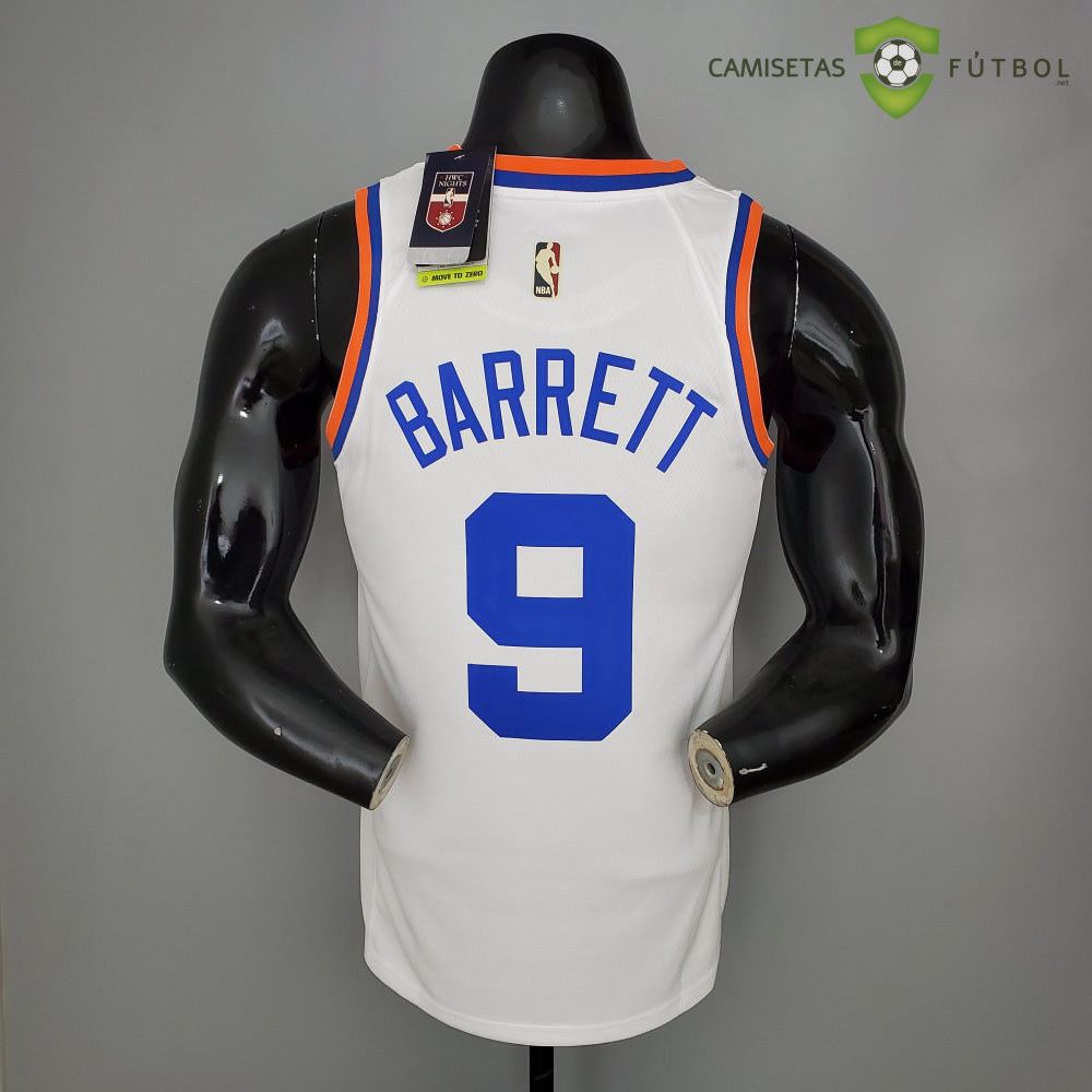 Camiseta New York Knicks 21-22 - Rj Barrett 9 Blanco Nba