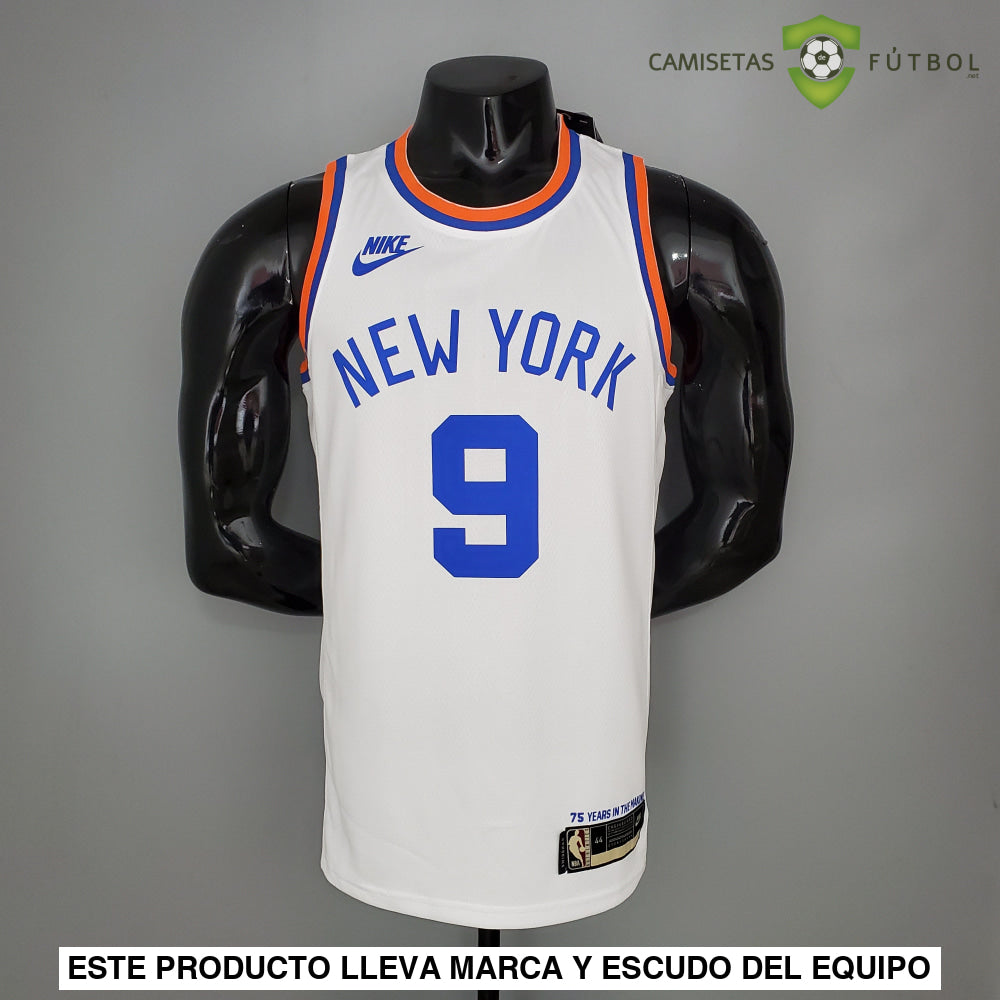 Camiseta New York Knicks 21-22 - Rj Barrett 9 Blanco Nba