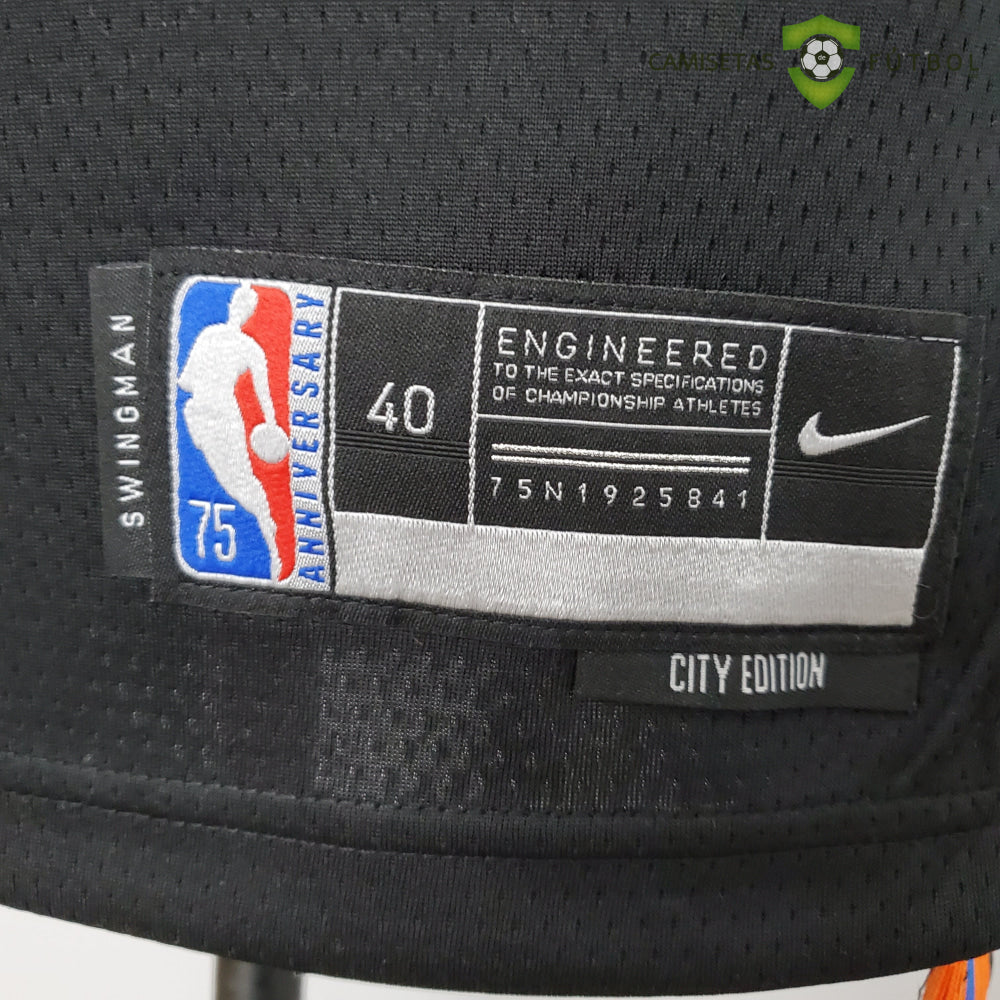 Camiseta New York Knicks 21-22 - Rj Barrett 9 Negro Nba