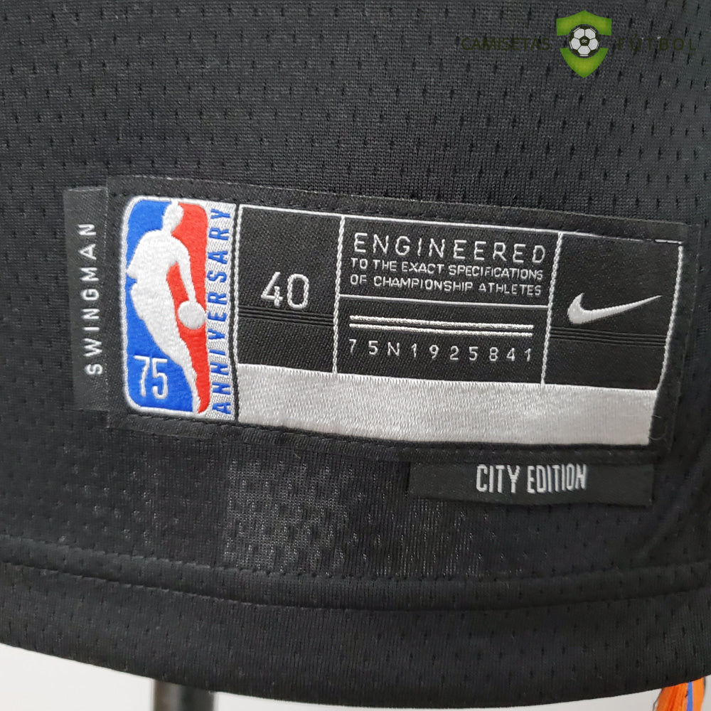 Camiseta New York Knicks 21-22 - Rj Barrett 9 Negro Nba