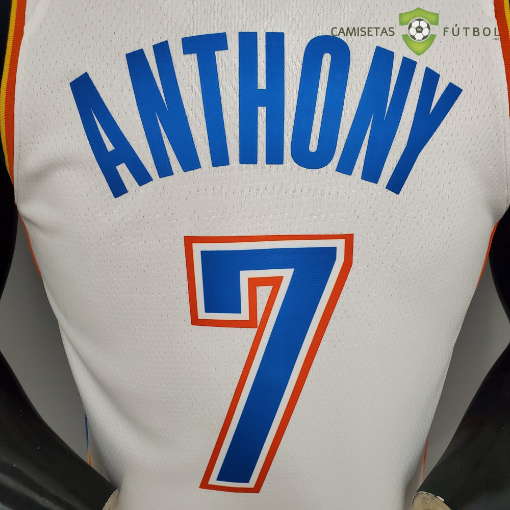 Camiseta Oklahoma City Thunder 21-22 - Carmelo Anthony 7 Blanco Azul Nba