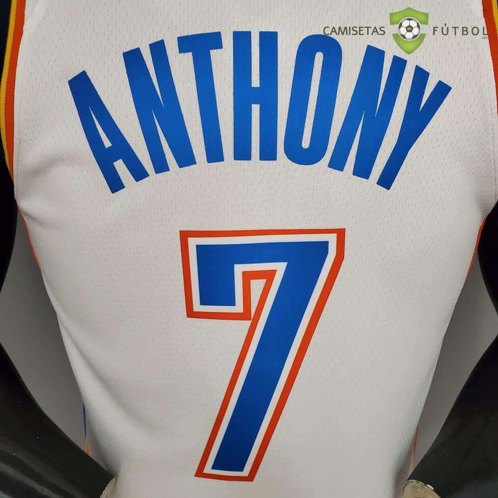 Camiseta Oklahoma City Thunder 21-22 - Carmelo Anthony 7 Blanco Azul Nba