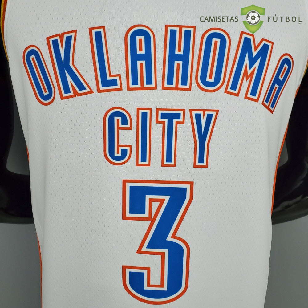 Camiseta Oklahoma City Thunder 21-22 - Chris Paul 3 Blanco Azul Nba