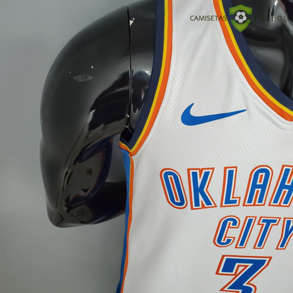 Camiseta Oklahoma City Thunder 21-22 - Chris Paul 3 Blanco Azul Nba