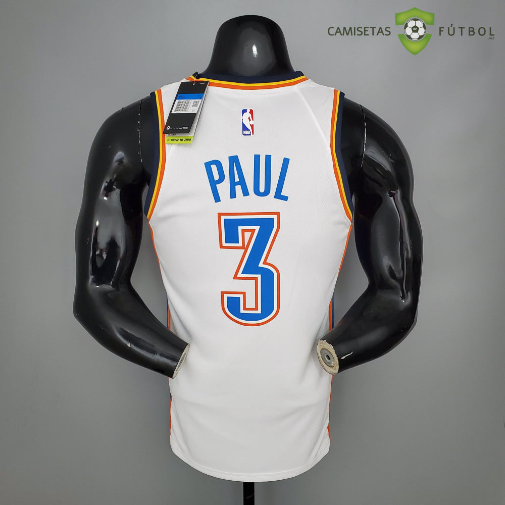 Camiseta Oklahoma City Thunder 21-22 - Chris Paul 3 Blanco Azul Nba