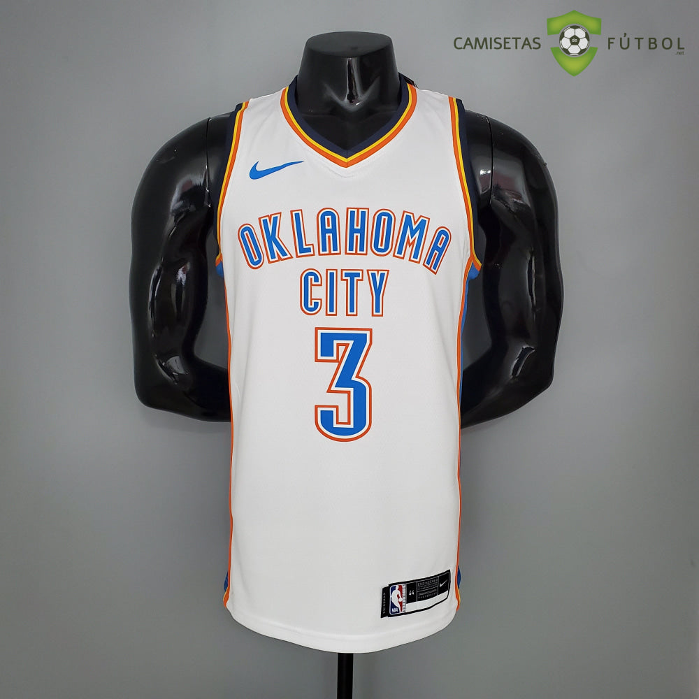 Camiseta Oklahoma City Thunder 21-22 - Chris Paul 3 Blanco Azul Nba