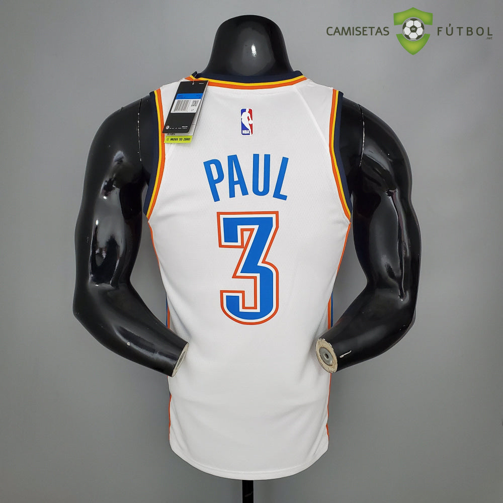 Camiseta Oklahoma City Thunder 21-22 - Chris Paul 3 Blanco Azul Nba