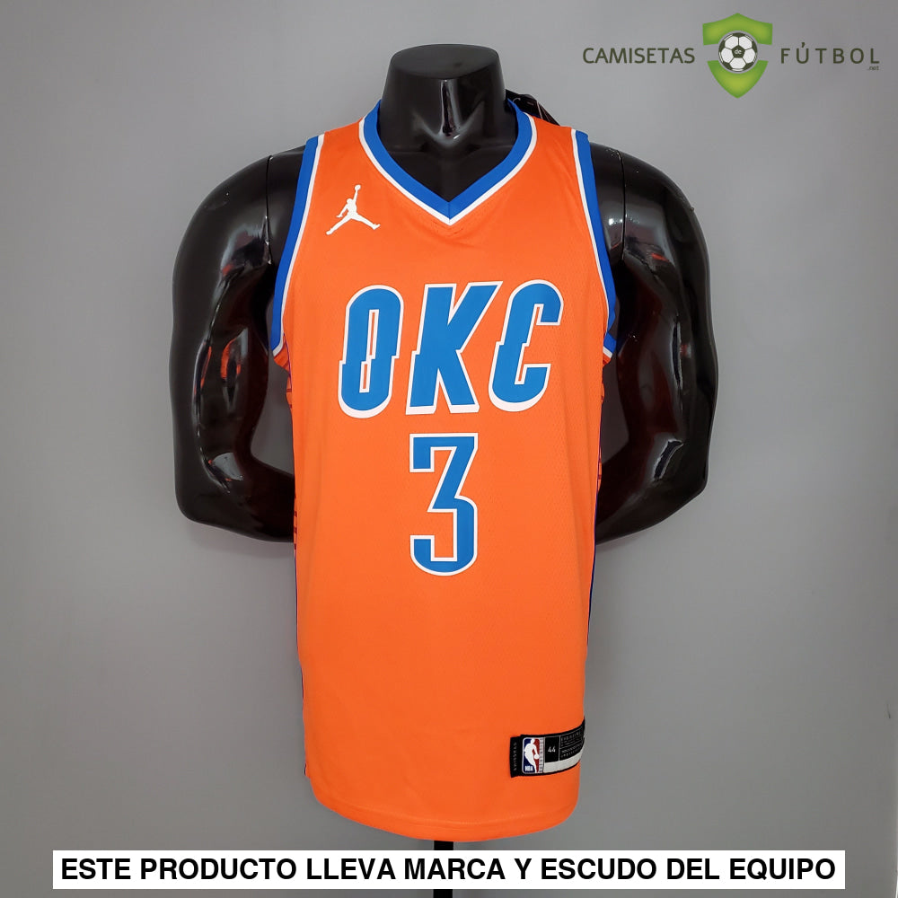 Camiseta Oklahoma City Thunder 21-22 - Chris Paul 3 Naranja Nba