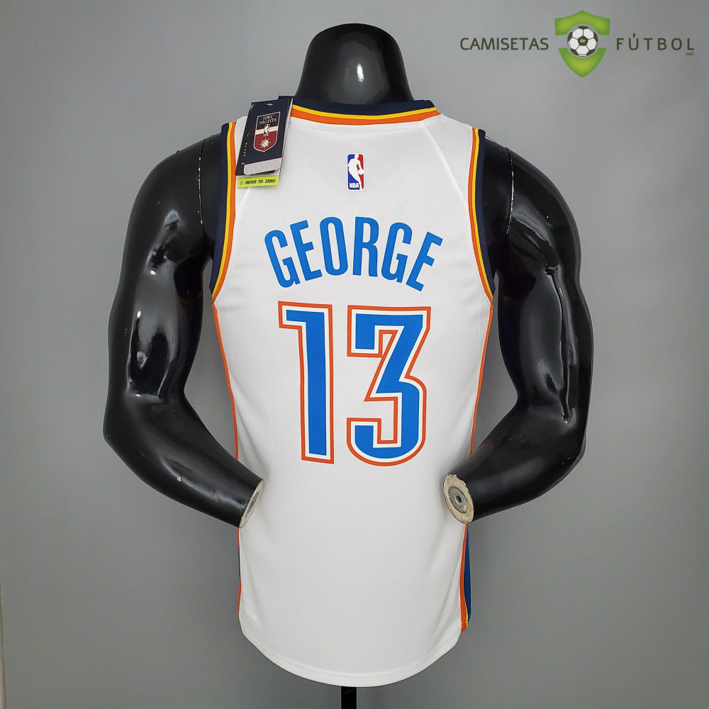 Camiseta Oklahoma City Thunder 21-22 - Paul George 13 Blanco Azul Nba