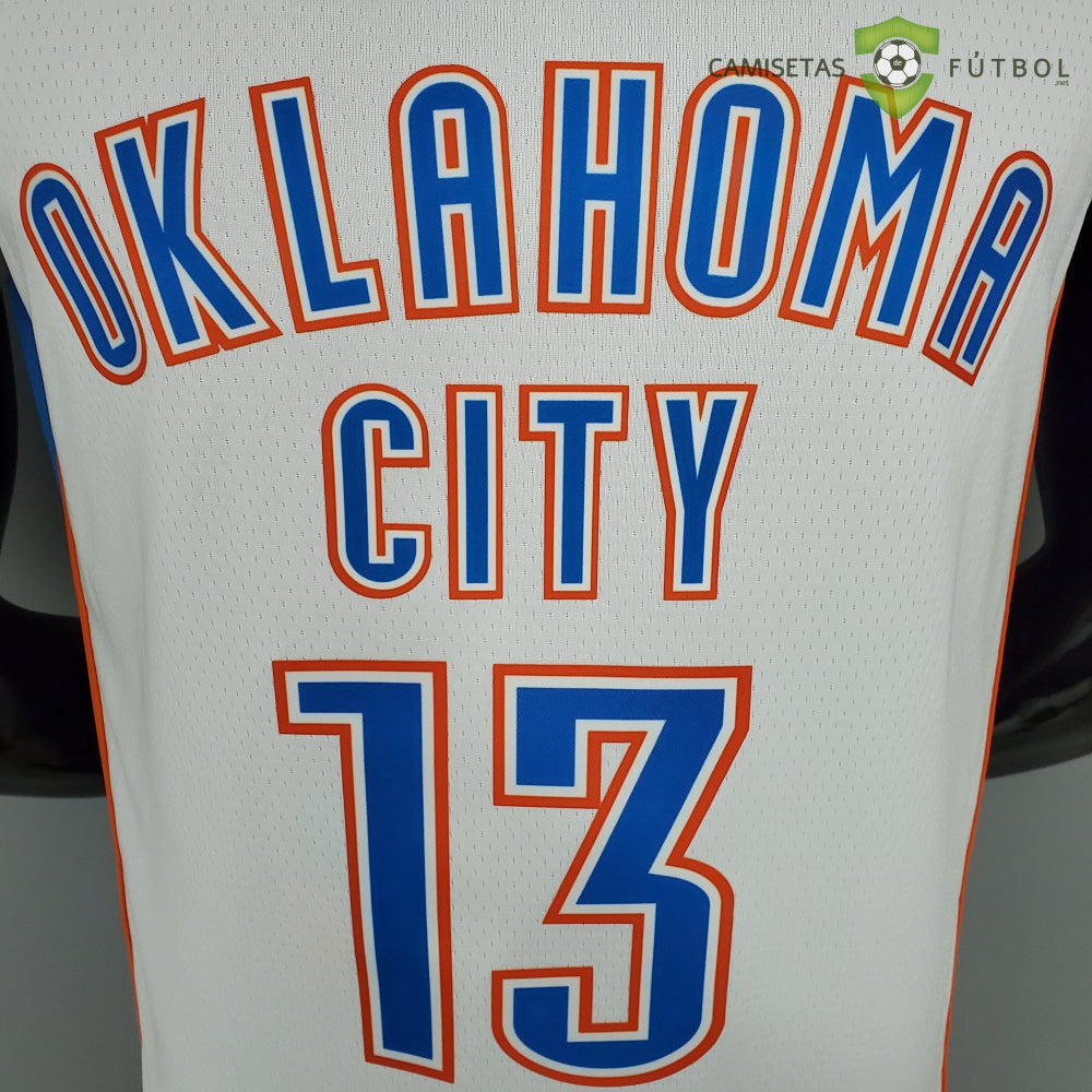 Camiseta Oklahoma City Thunder 21-22 - Paul George 13 Blanco Azul Nba