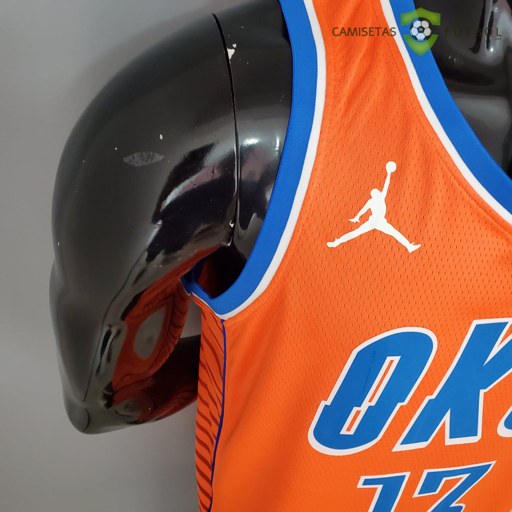 Camiseta Oklahoma City Thunder 21-22 - Paul George 13 Naranja Nba