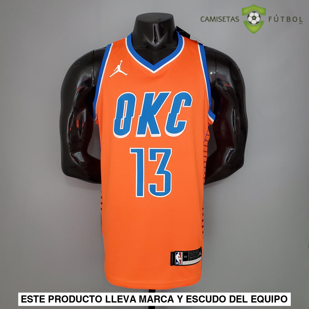 Camiseta Oklahoma City Thunder 21-22 - Paul George 13 Naranja Nba