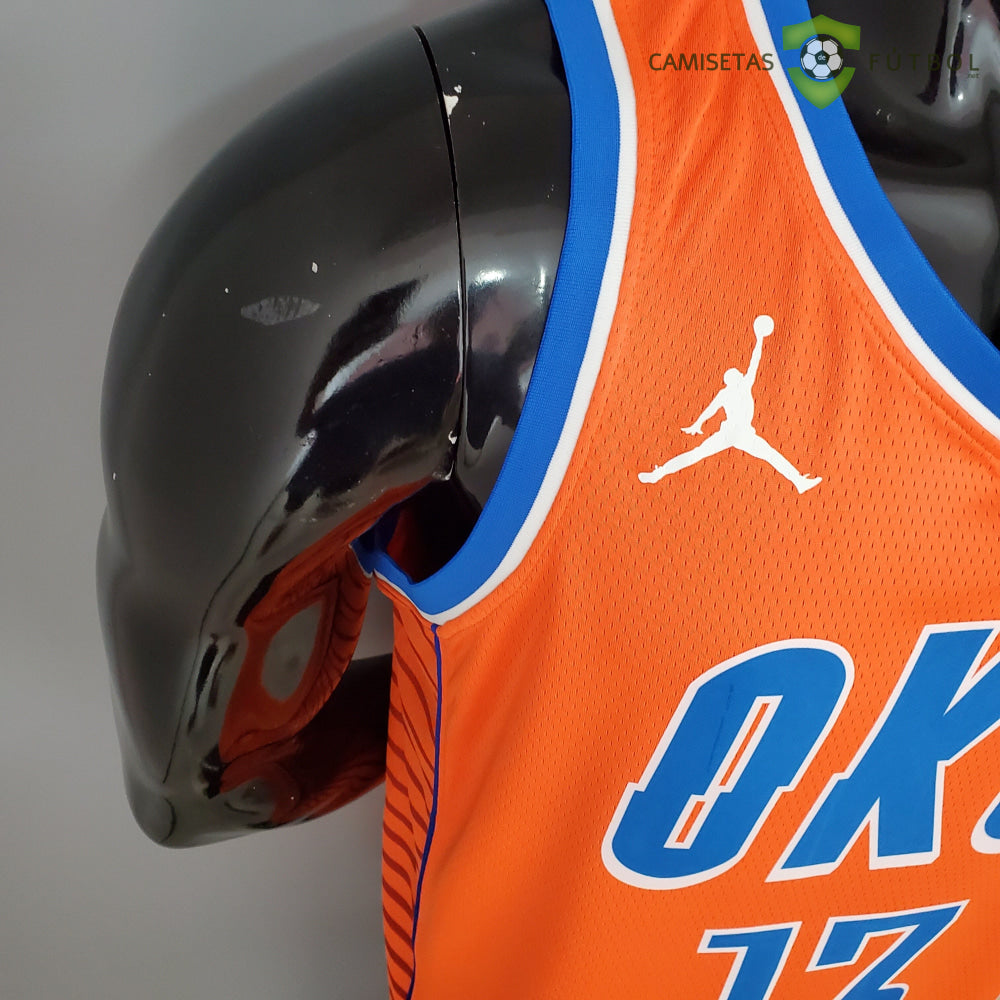 Camiseta Oklahoma City Thunder 21-22 - Paul George 13 Naranja Nba