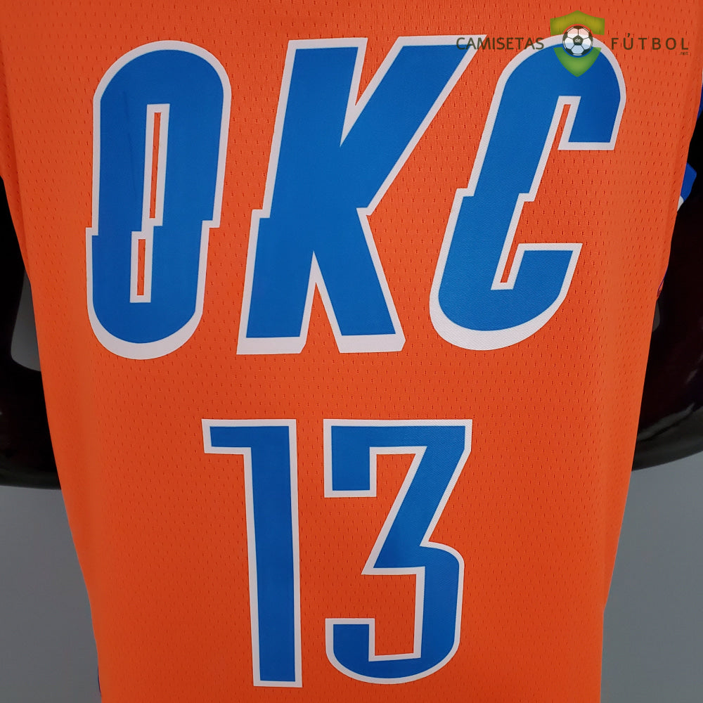 Camiseta Oklahoma City Thunder 21-22 - Paul George 13 Naranja Nba