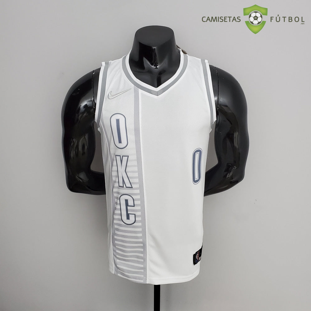 Camiseta Oklahoma City Thunder 21-22 - Russell Westbrook 0 Blanco Nba