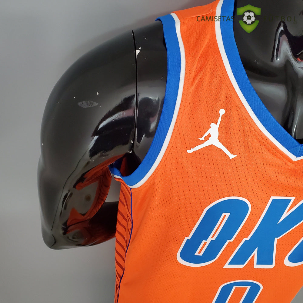 Camiseta Oklahoma City Thunder 21-22 - Russell Westbrook 0 Naranja Nba