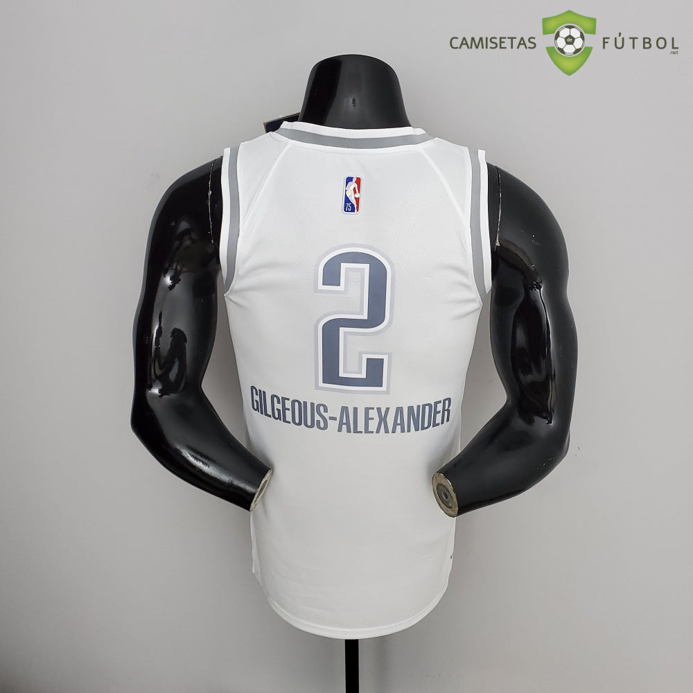 Camiseta Oklahoma City Thunder 21-22 - Shai Gilgeous-Alexander 2 Blanco Nba