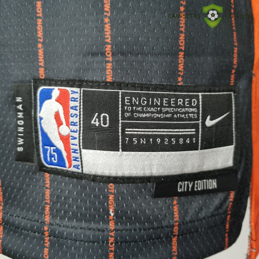 Camiseta Orlando Magic 21-22 - Cole Anthony 50 Negro Rayas Nba