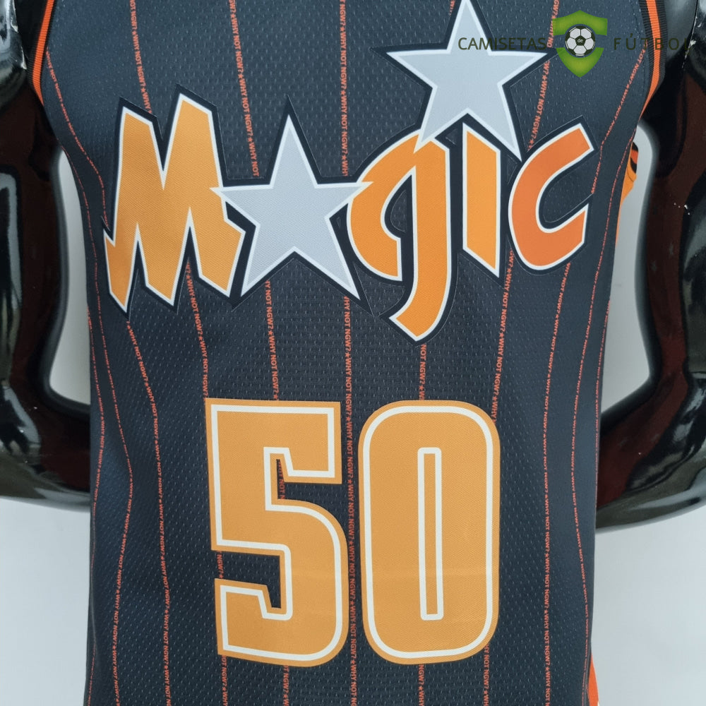 Camiseta Orlando Magic 21-22 - Cole Anthony 50 Negro Rayas Nba