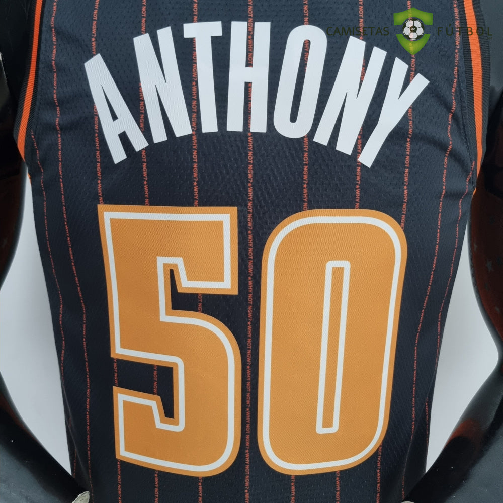 Camiseta Orlando Magic 21-22 - Cole Anthony 50 Negro Rayas Nba